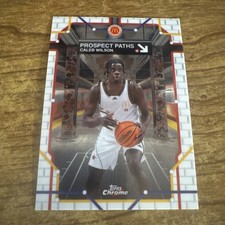 2025 Topps Chrome McDonald's All American Caleb Wilson Prospect Paths Refractor 