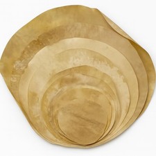 AnNafi  Flat Round Piece Of Natural Goatskin For Drum 16 16 Inches, Thin