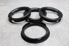 4x SET Zentrierringe Distanzringe  76,9 mm x 65,1 mm schwarz für Alufelgen