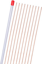 16" Copper Solder, 10 Sticks Phosphor Copper Brazing Rods,Low Temperature Self F