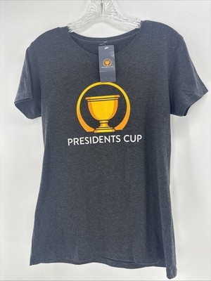 Imperial The Presidents Cup Gray T Shirt Womens M NWT