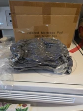 Heated Mattress Pad Full Size 54x75 Electric Single Control Dark Grey New In Box