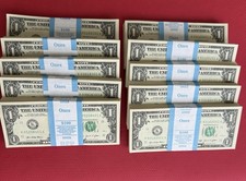 100 billetes secuenciales de $1 billetes BEP sin circular correas completas de $100