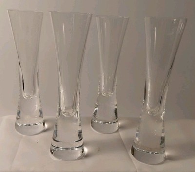 4 Vtg LSA International Moya Champagne Flutes 6 Ounces 