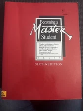 Becoming a Master Student: Concise Version David B. Ellis Paperback 6th Ed. 1991