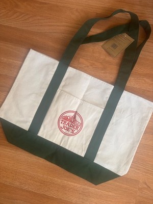 Trader Joe's LARGE Canvas Tote Bag-Limited Release, New w/TAGS