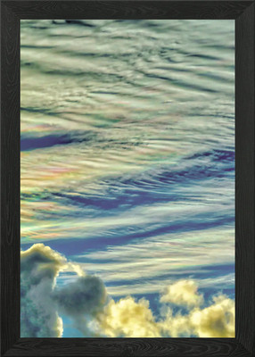 Regenbogenwolken 3 gerahmtes Wandbild Poster Leinwanddruck Bild