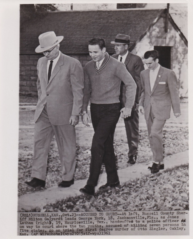 1961 Press Photo Accussed Spree Killers York and Latham to be tried in Kansas
