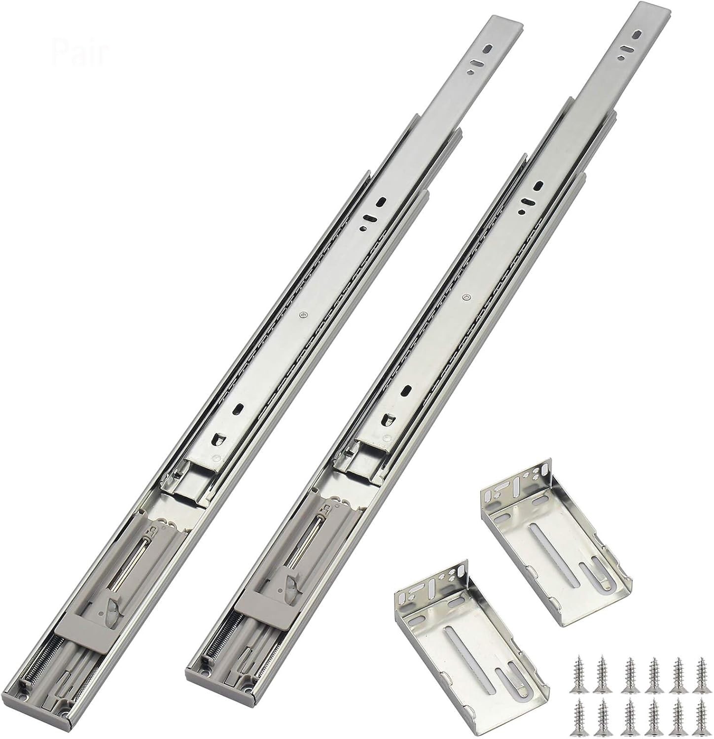 22 Inch (5 Pairs), Full Extension Ball Bearing Side