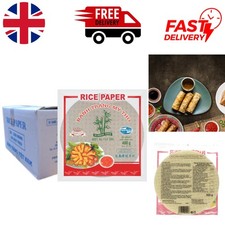 Asian real Rice Paper - 22cm Sheets Ideal for Fresh or Fried Spring Rolls