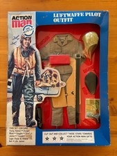 Vintage Palitoy Action Man - Luftwaffe Pilot Outfit - Carded in Display Box