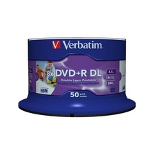 Verbatim 43703 8x Dual Layer Printable DVD+R - Spindle 50 Pack (DVD) (UK IMPORT)