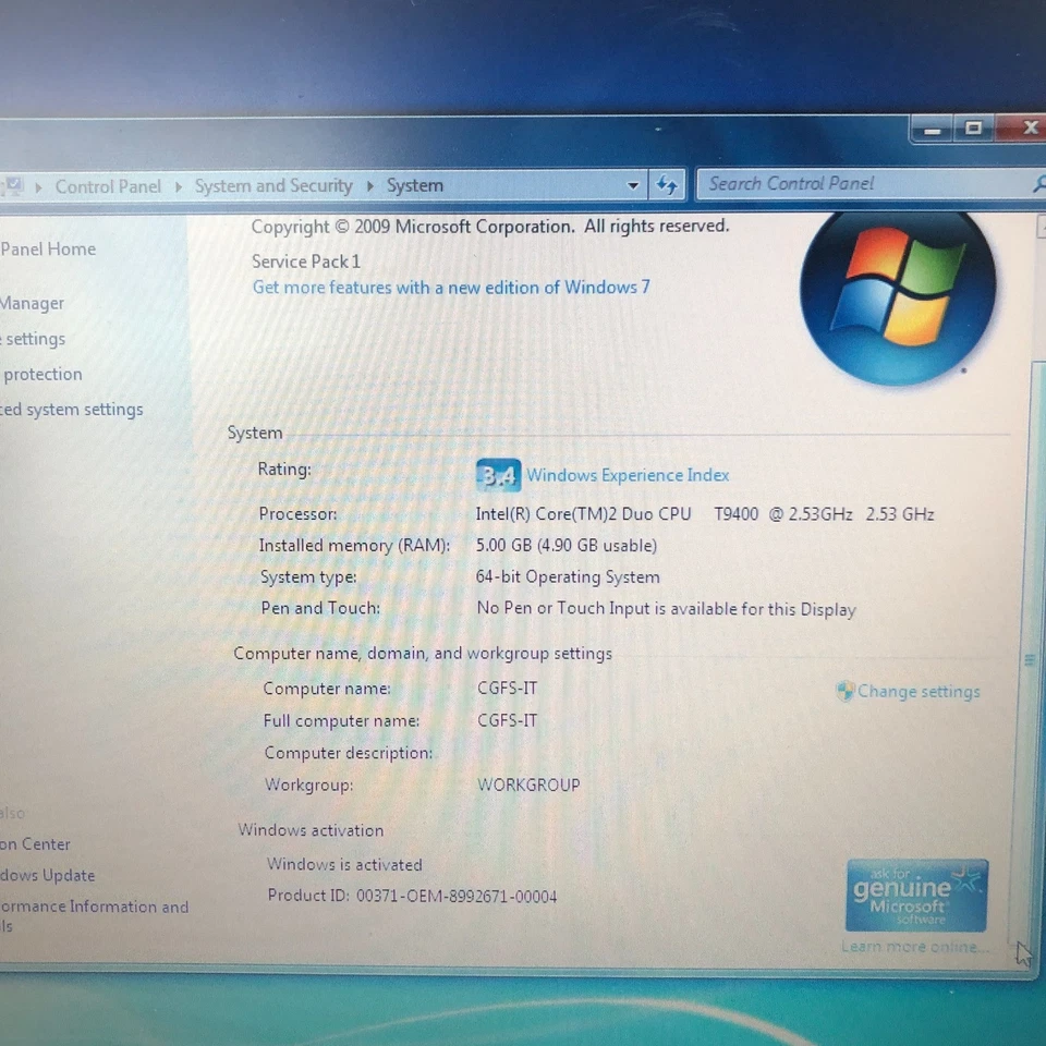 Portátil retro para juegos Lenovo ThinkPad R500 Core 2 2,53 GHz 5 GB RAM (Windows 7 Pro) Foto 3 de 4