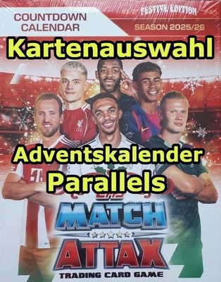 Topps Match Attax UCC 2025/26 - Adventskalender Parallels - Kartenauswahl