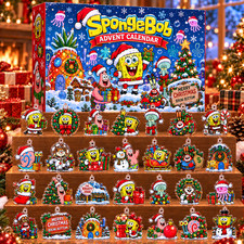 Hot SpongeBob Christmas Gift For Fans Advent Calendar TB942