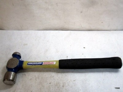 VAUGHAN Ball Pein Hammer, 16 oz, Fiberglass handle, American high carbon steel