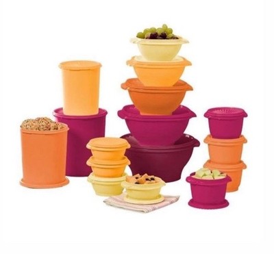 New Tupperware Heritage Collection 32 Pieces 16 Container Set with Lids