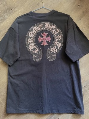 Rare Chrome Hearts T-Shirt Sequin-Embroidered Bag Included