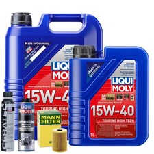 Motoröl 15W40 LIQUI MOLY Touring High Tech 6L +MANN Ölfilter +Spülung +Cera Tec