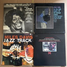 4 JAZZ lp's Sarah Vaughan MILES DAVIS Xanadu in Africa bob brookmeyer orchestra