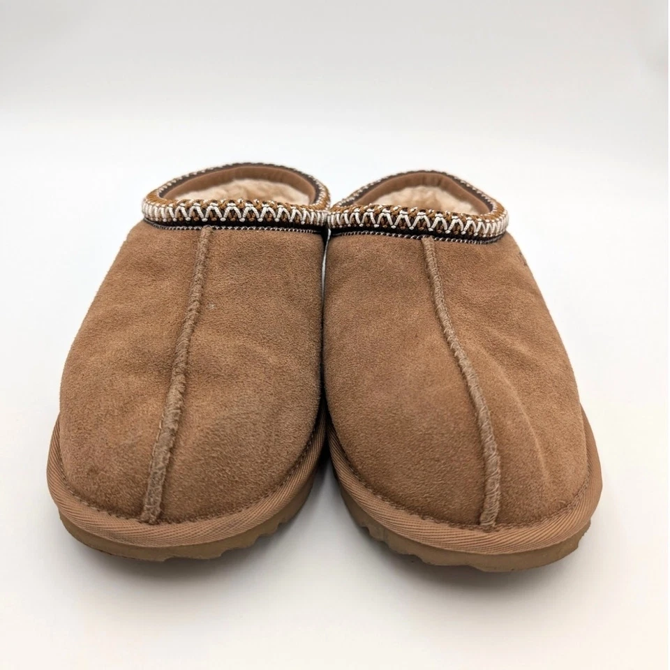 Zapatillas UGG Tasman de gamuza de piel de oveja para niños sin cordones castaño talla US6 EU38 Foto 2 de 4