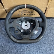 Czd Real Plain Carbon Fiber Steering Wheel With Italy For Ferrari F430 2004-2009
