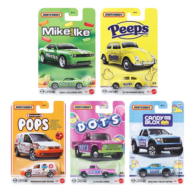 Mattel Matchbox 2026 Candy Series SET OF 5 [Peeps, Mike and Ike