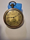Antique Waltham 14k Gold Filled Blue Steel Hands Pocket Watch