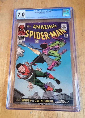 AMAZING SPIDER-MAN #39 1966 CGC 7.0 1ST ASM ROMITA  CLASSIC COVER GREEN GOBLIN