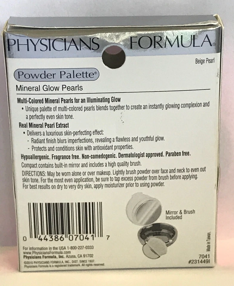 Physicians Formula Powder Palette Mineral Glow Pearls Beige Pearl # 7041 - Image 2 of 2