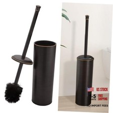 Toilet Brush and Holder, Toilet Cleaner Bowl Set with Two Oil Rubbed Bronze