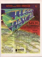 Borland Turbo Pascal Magazine Ad Vintage Computer Software 1984 Full Page