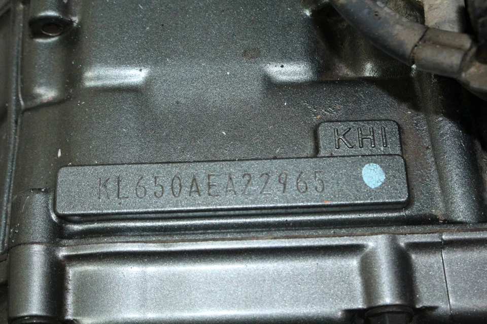 87-07 Kawasaki KLR650 KLR 650 Engine Motor Warranty Foto 3 de 4