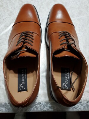 New Mens Parrazo of New York Dress Shoes Oxfords Cap-Toe Lace up