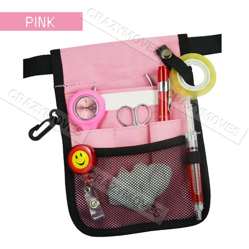 Nurse Pouch Extra Pocket Quick Pick Vet Agecare Waterproof Bag w/ Belt Strap - Picture 15 of 17