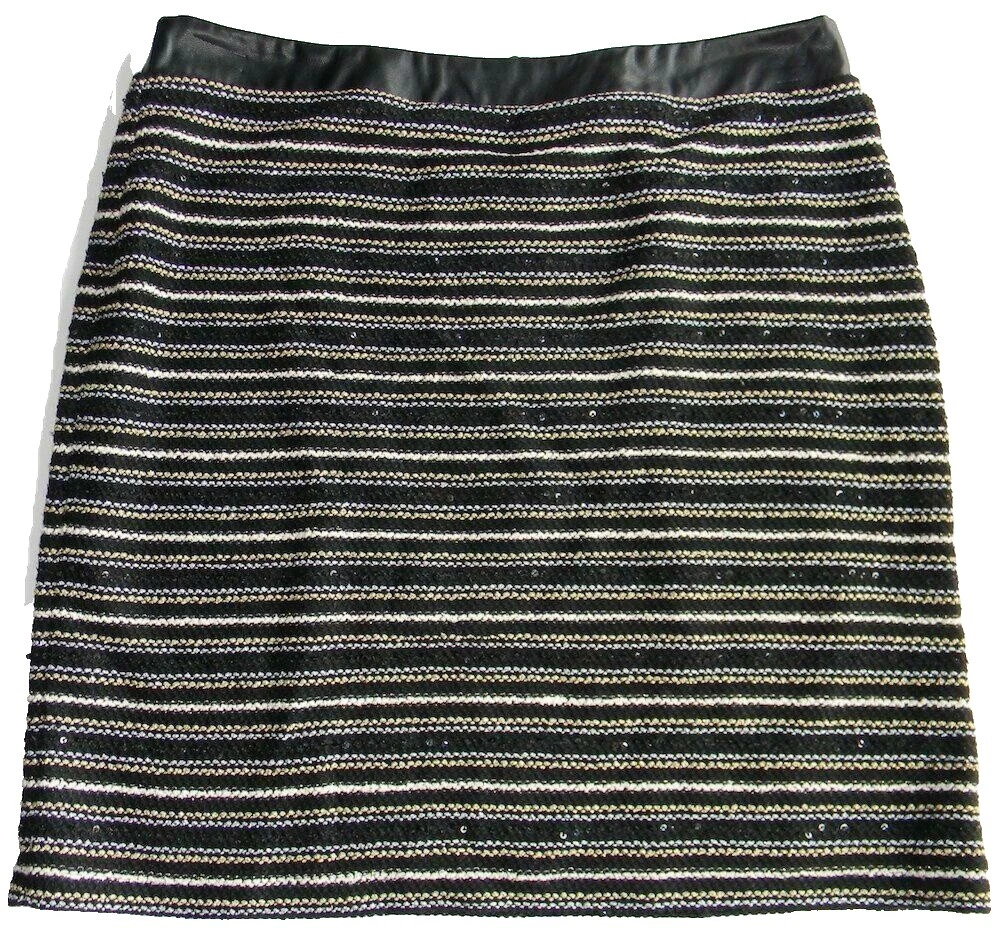 Faldas para mujer a rayas de Cuero sintético