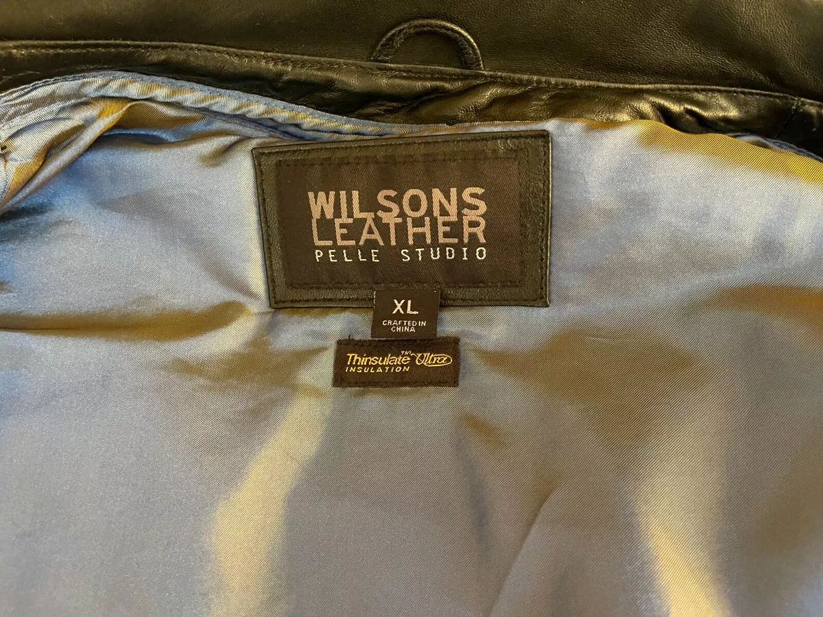 Wilson leather top coat factory