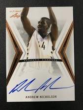 2012 Leaf Ultimate Draft #BA-AN1 Andrew Nicholson Auto St. Bonaventure Bonnies