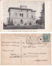 PONTENURE: Facciata interna Villa Raggio  1910