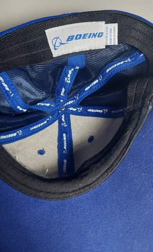 Official Boeing Baseball Hat Cap Blue Embroidered Design Aviation - Picture 6 of 8