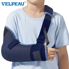 Velpeau Kids Arm Sling Shoulder Immobilizer with Waist Strap -for Children, Boys