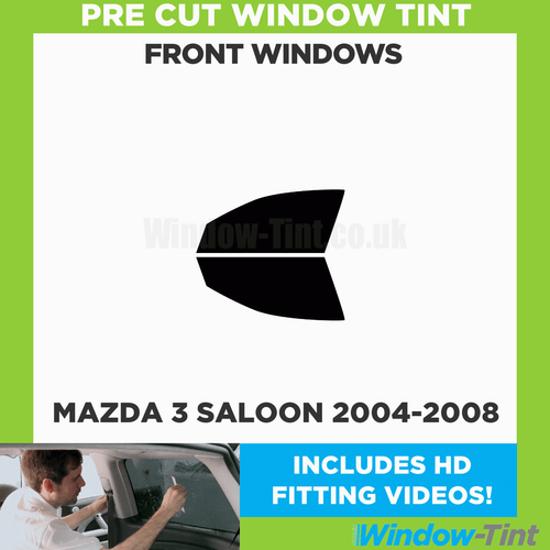 Pre Cut Car Window Tint for Mazda 3 4-door Berlina 2004-08 Front Windows Film - Picture 2 of 10