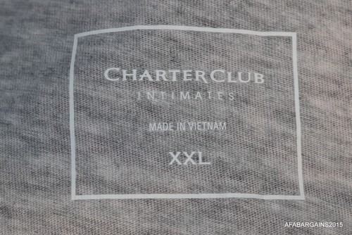 Camiseta pijama clásica gris Charter Club para mujer talla XXL cuello en V nueva con etiquetas - Imagen 5 de 7