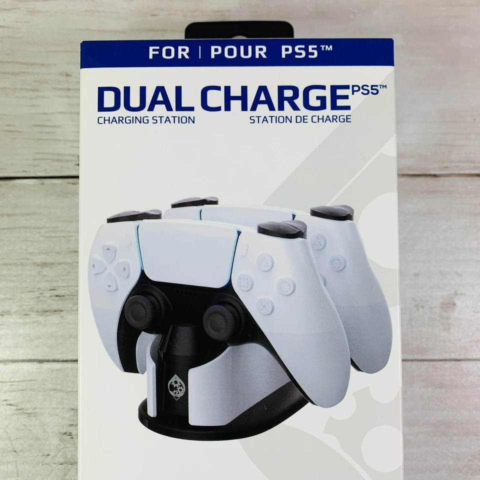 Collective Minds Charging Station PS5 Controllers DualSense White New FREE SHIP - Image 2 of 4