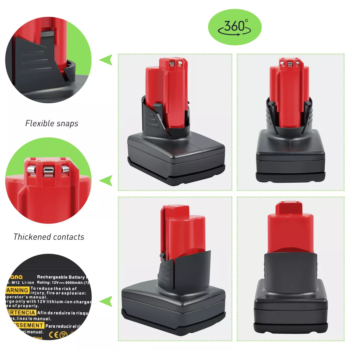 M12 2024 6ah battery