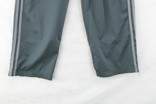 Adidas Windbreaker Track Pants Men Small Gray Meshed Lined Ankle Zip ClimaLite - Picture 3 of 11