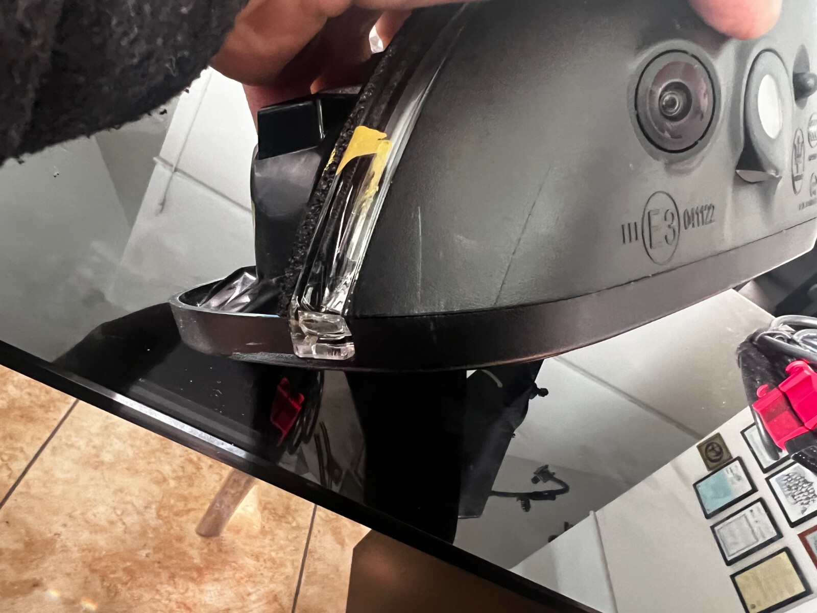 2022 Maserati ghibli right sideview mirror with camera, Housing Black