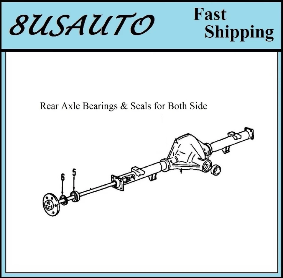 REAR Wheel Hub Bearing & Seal Fit 1969-1971 JEEP J-2500 SPICER 44-1HD PAIR - Image 2 of 4