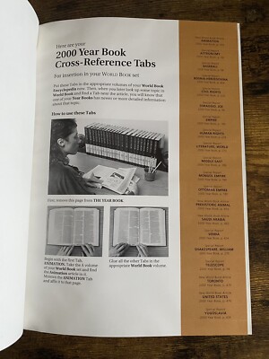 Vintage 2000 The World Book Year Book Encyclopedia Hardcover