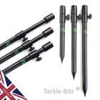 Fishing Bank sticks BLACK Aluminium 16 mm Diameter, 3 sizes For Buzz bars alarms
